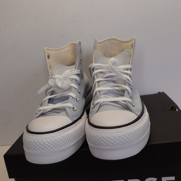 Women's Converse Chuck Taylor All Star Lift High Top Canvas Light Blue Size 9 - Picture 8 of 14